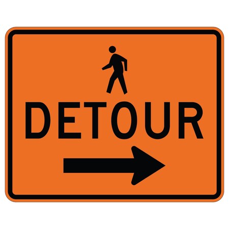 Sign Solutions Usa 24 in Height, 30 in Width, Aluminum, Horizontal Rectangle DUS08WZO3024M4-9bMR